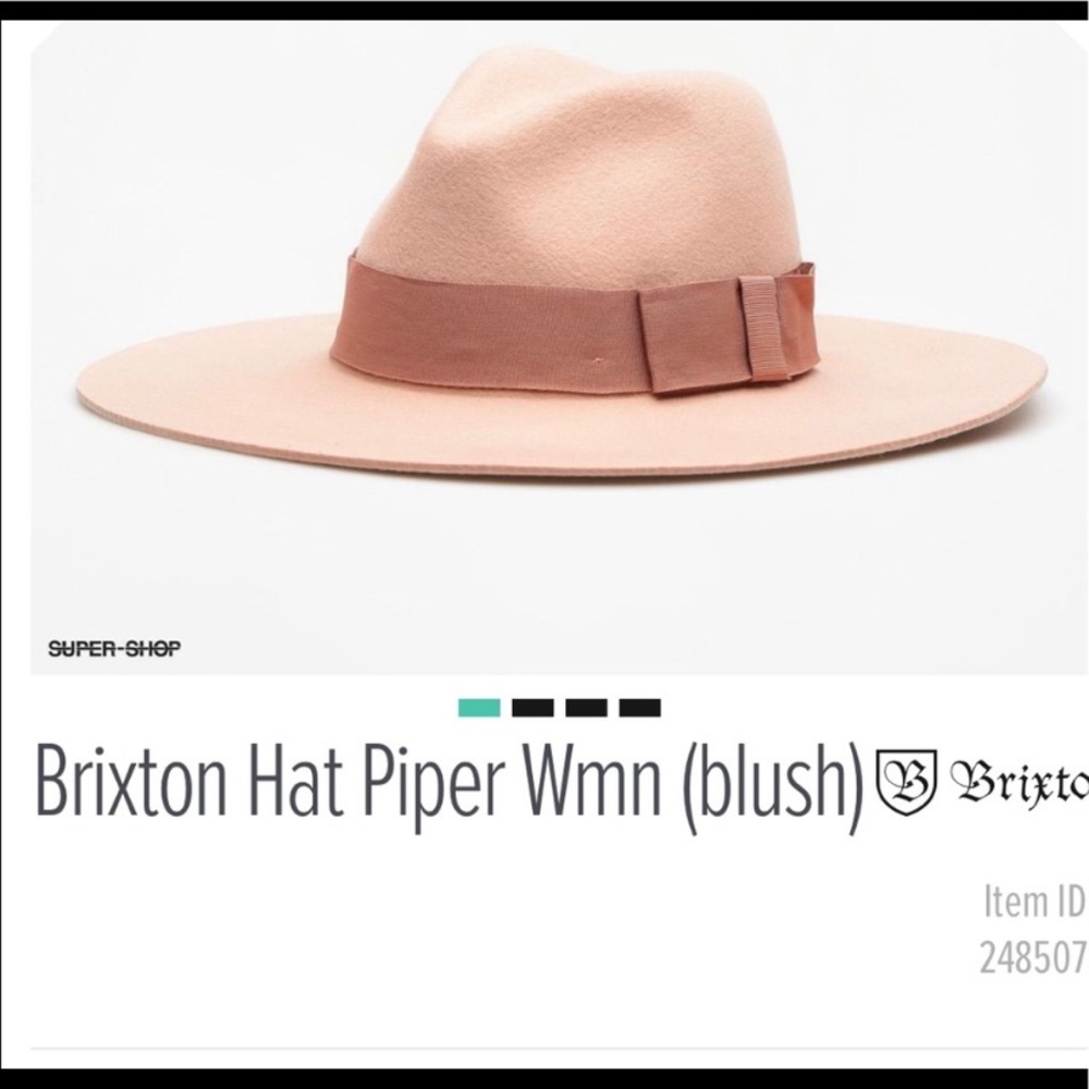 ISO Brixton Piper Hat Blush color S